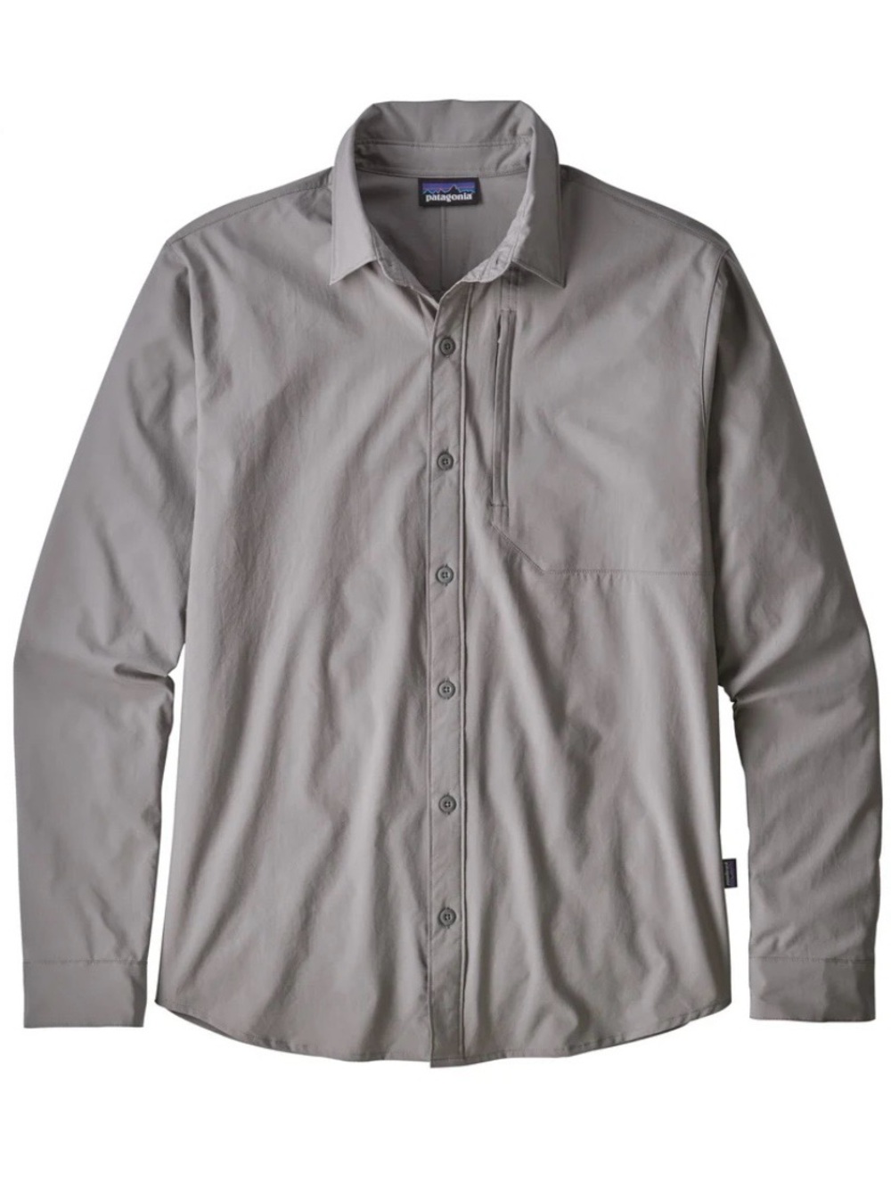 Patagonia Men's Light Gray Long-Sleeved Skiddore Shirt